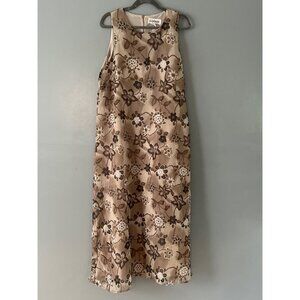 Maxi Dress SZ M Floral Paisley Lightweight Boho Cottagecore Chic Lightfairy Y2K